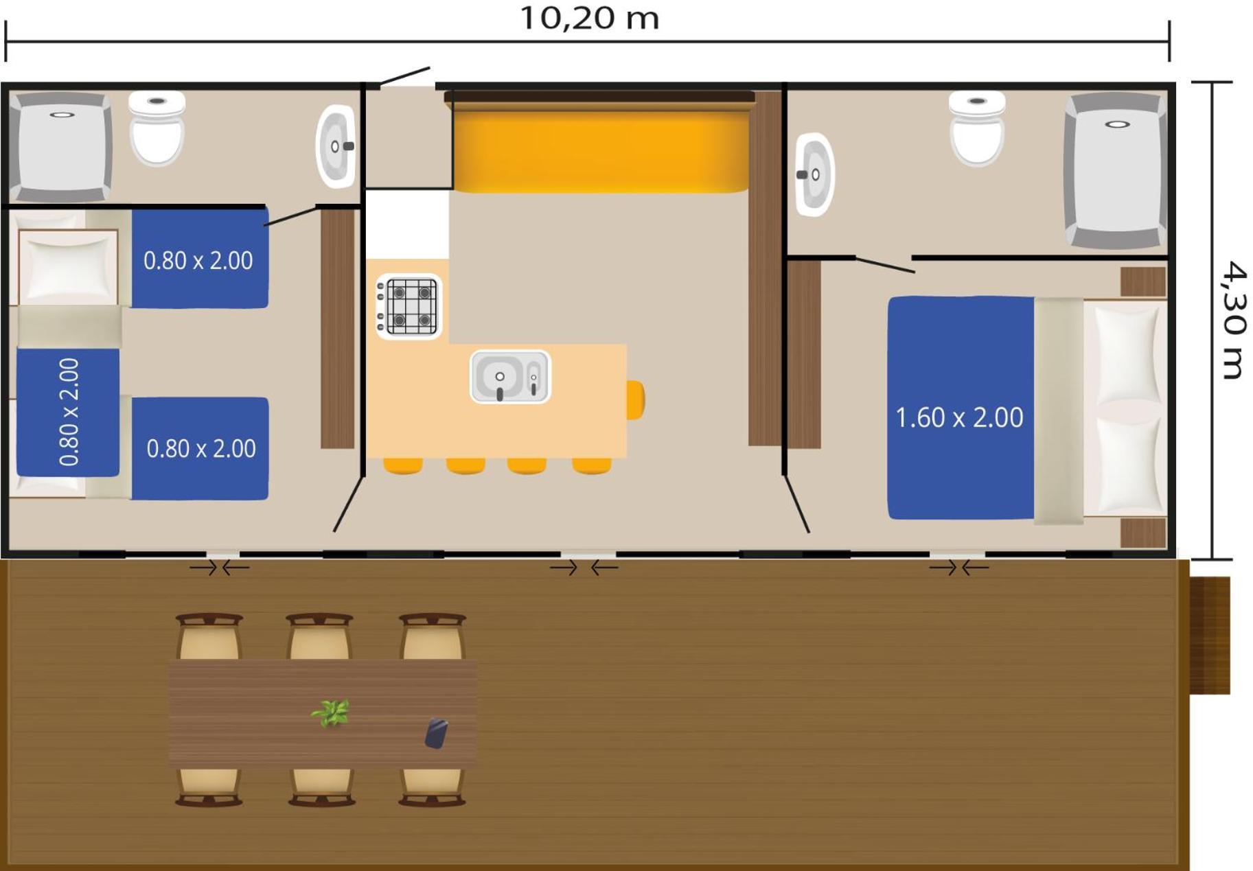 Easyatent Mobile Home Bijela Uvala Mugeba Номер фото